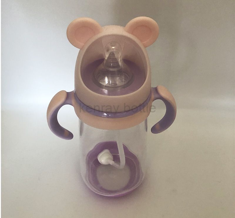 Animal Cap New Design PP Wide Neck Feeding Bottle 14oz