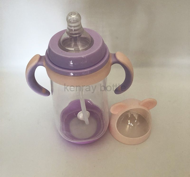 Animal Cap New Design PP Wide Neck Feeding Bottle 14oz