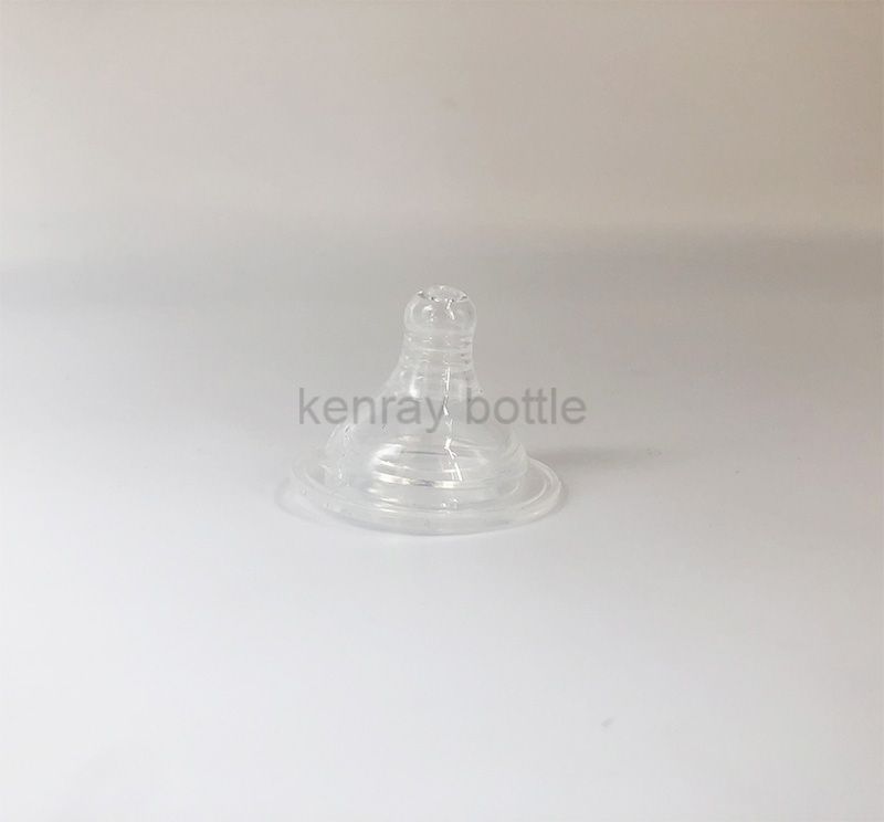 Liquid silicone emulated wide mouth feeding bottle nipple