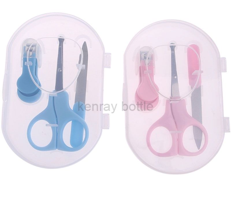 3Pcs Baby Manicure Set Baby Nail Care Daily Nail Scissors Care Set with a Box 