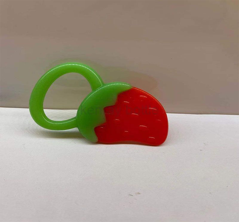 Strawberry Shape Non-Toxic Soft Silicone Teether